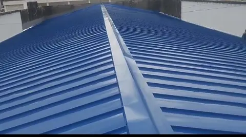 Caballete de cubierta azul