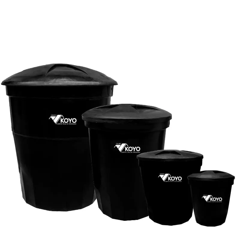 Tanques de agua negros de varias capacidades